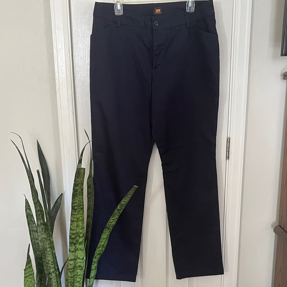 Lee Women's Dark Navy wrinkle free trousers
